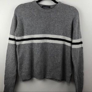 Brandy Melville Grey Striped Sweater
